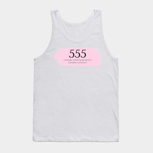 555 Angel Number pink Tank Top by anrockhi